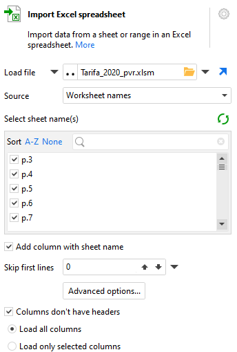 Option To Select All None Sheets To Import From Excel Spreadsheet Feature Requests Easymorph Community Data Preparation Professionals And Enthusiasts