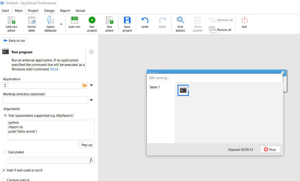 Running external programs from cmd prompt - EasyMorph Community - Data ...