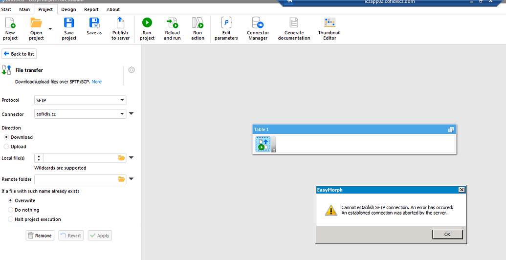 SFTP connection does not work - Support - EasyMorph Community - Data ...