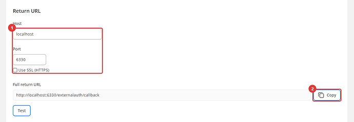 Return URL
