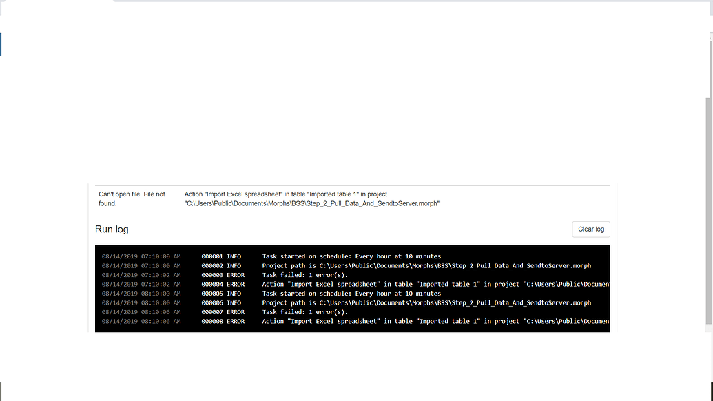 Easymorph server not able to run a file sitting on a shared folder ...