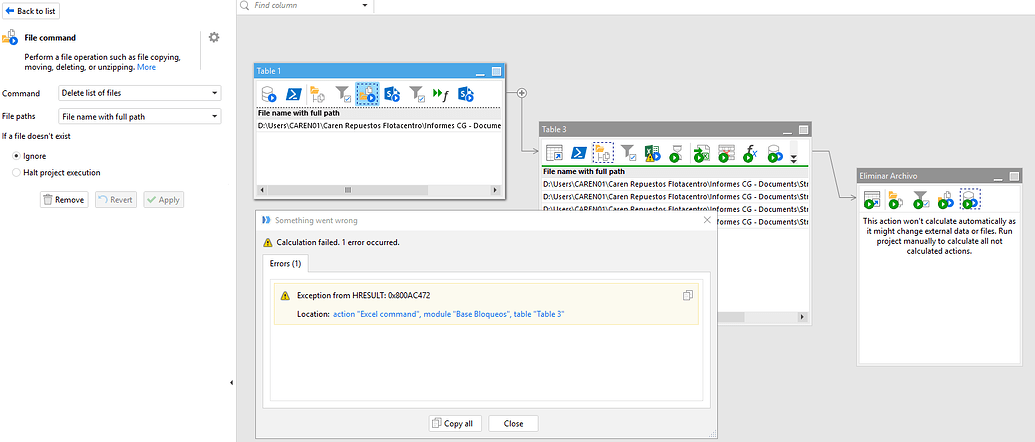Server Excel Error: HRESULT: 0x800AC472 - Support - EasyMorph Community ...