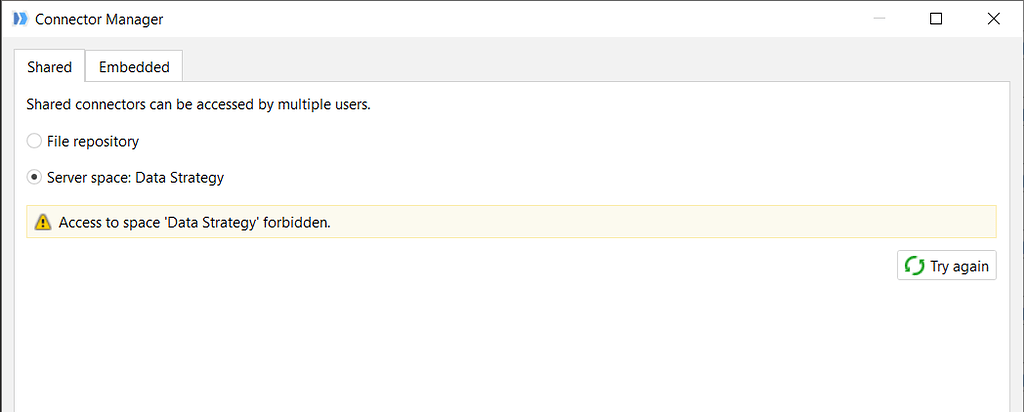 Access Denied to Server Spaces - Support - EasyMorph Community - Data ...