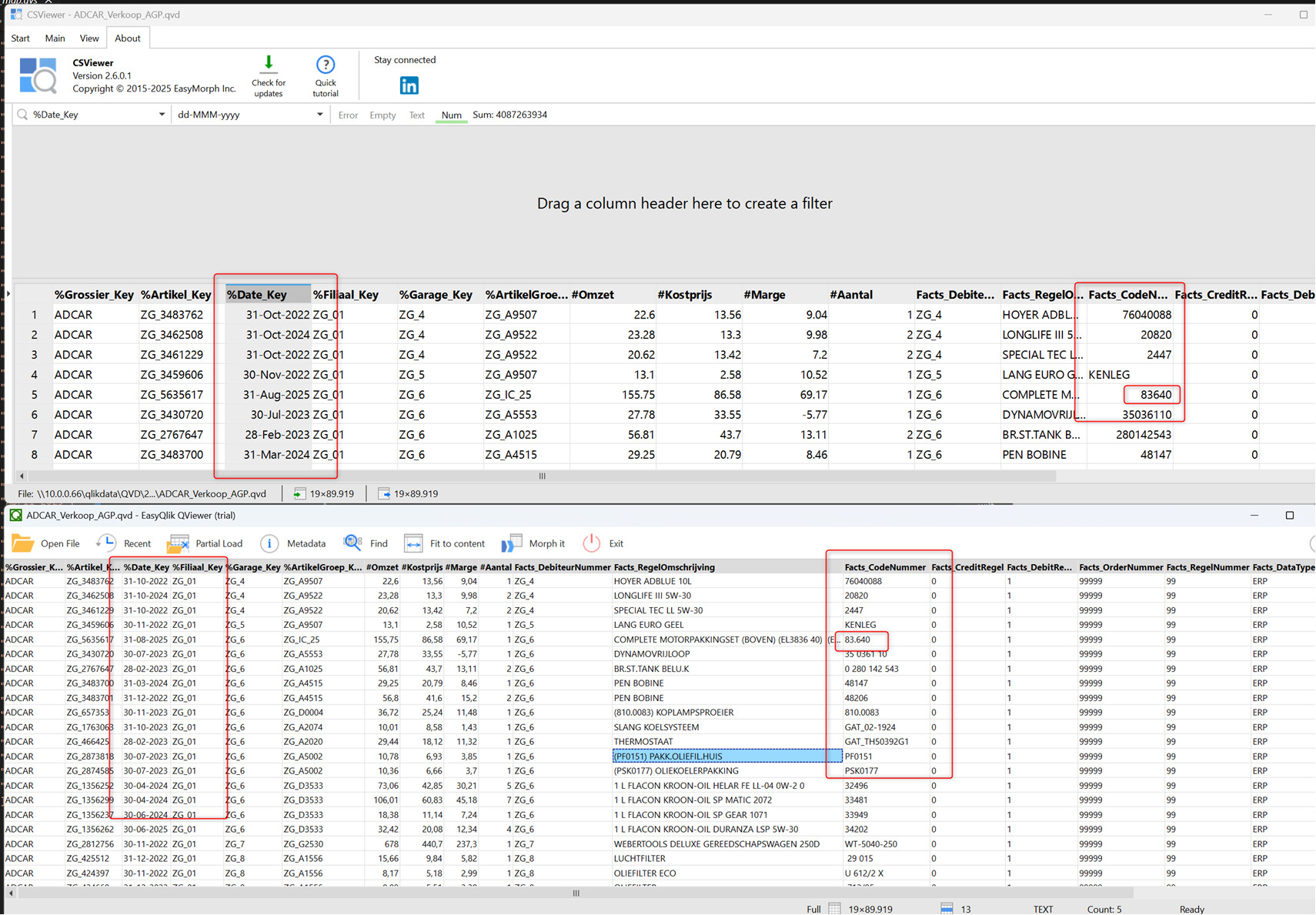 Difference Qviewer & CSViewer - EasyMorph Community - Data preparation ...