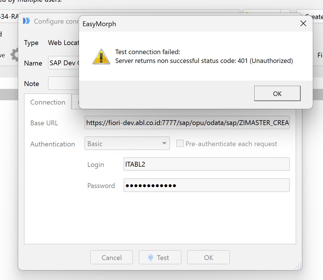 Missing Element in SAP API POST Request - EasyMorph Community - Data ...