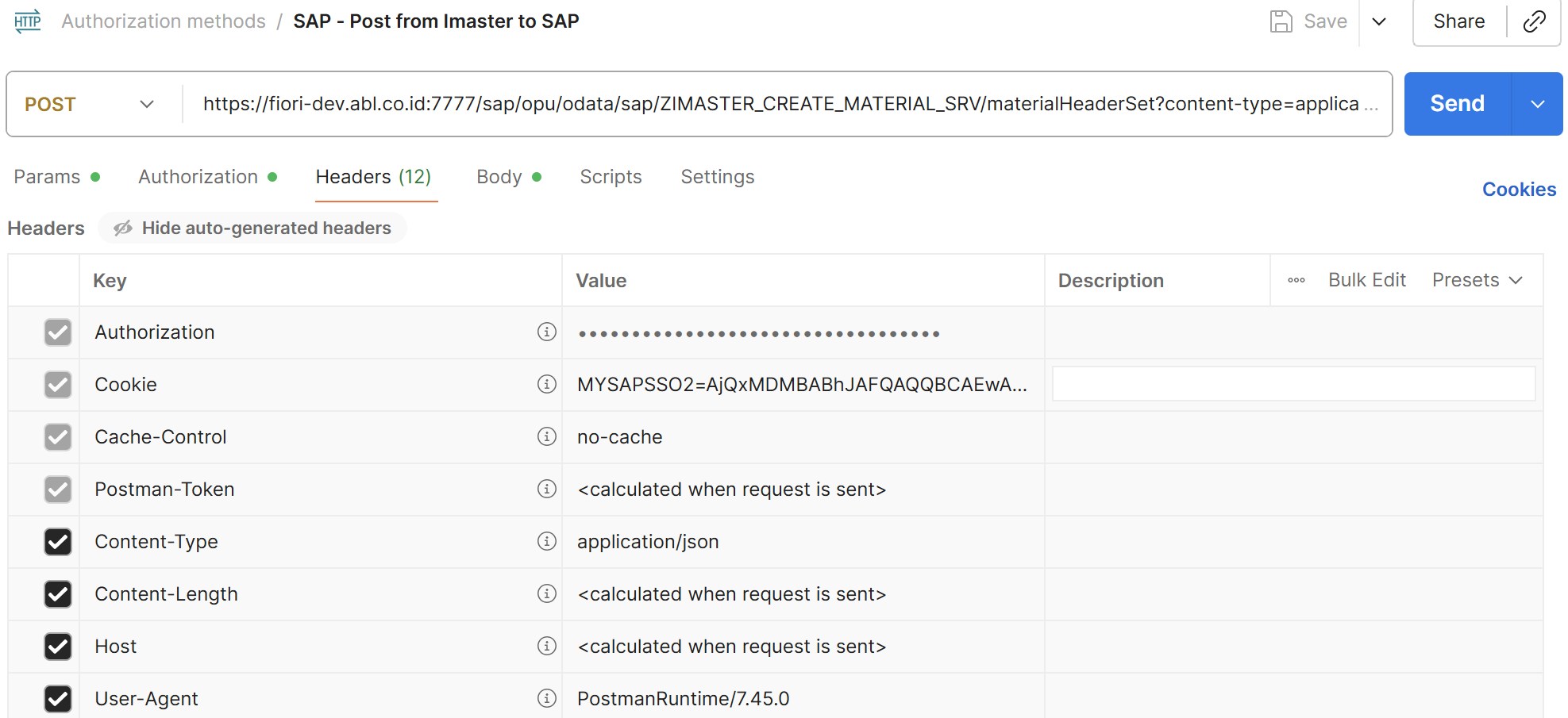 Missing Element in SAP API POST Request - EasyMorph Community - Data ...