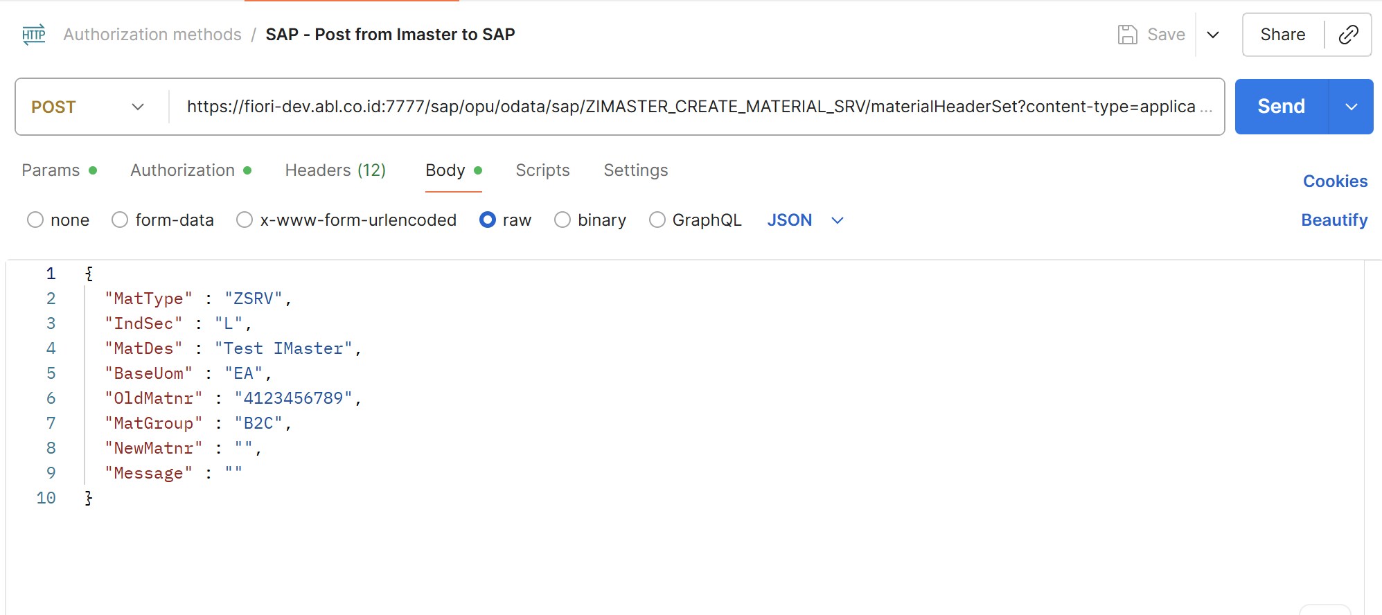 Missing Element in SAP API POST Request - EasyMorph Community - Data ...